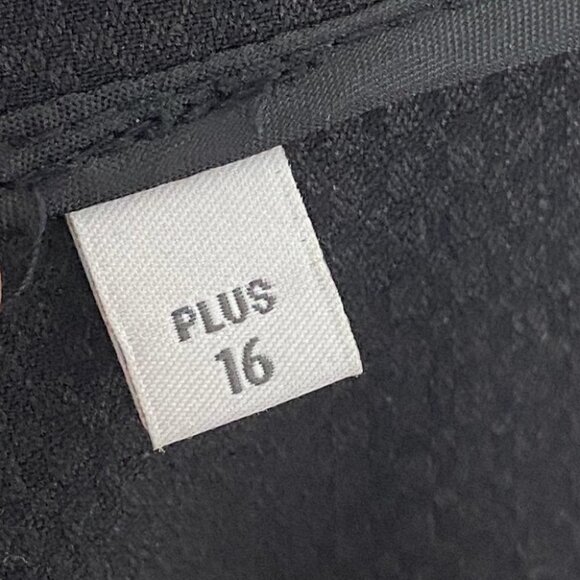 Reitmans Black Dress Pants Textured‎ Size 16 High Rise Pockets Business Casual - Picture 7 of 11